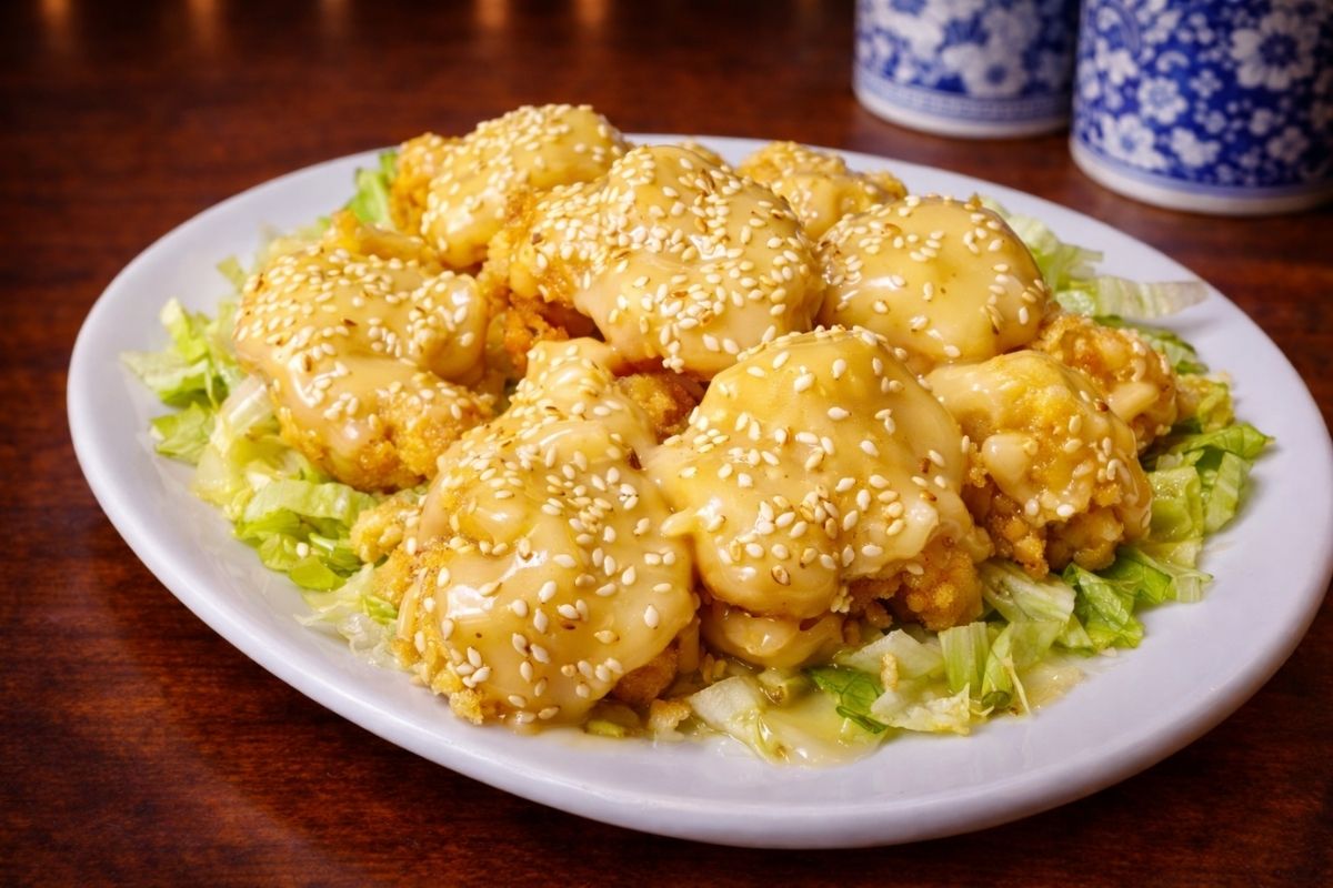 Camarones en Salsa Blanca